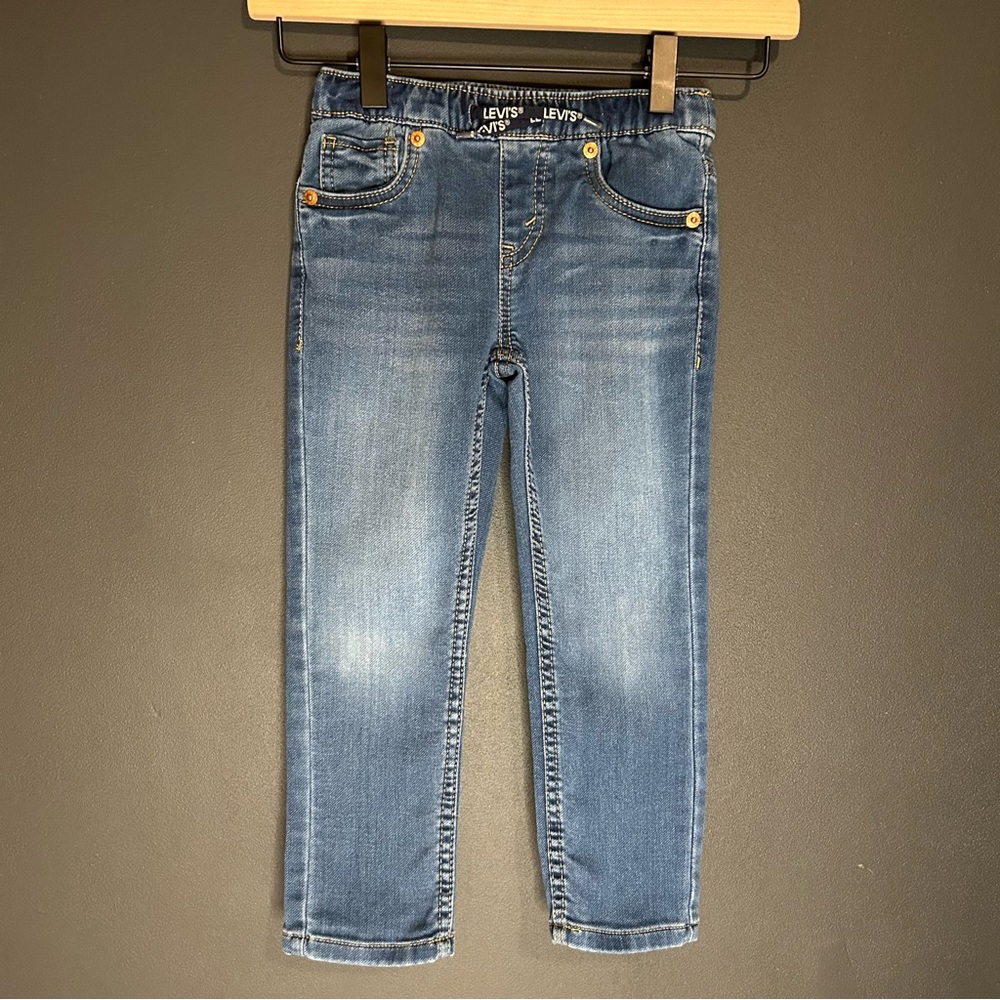Boys’ Levi’s Skinny Knit Pull On Jean Size 3-4YRS Medium Wash